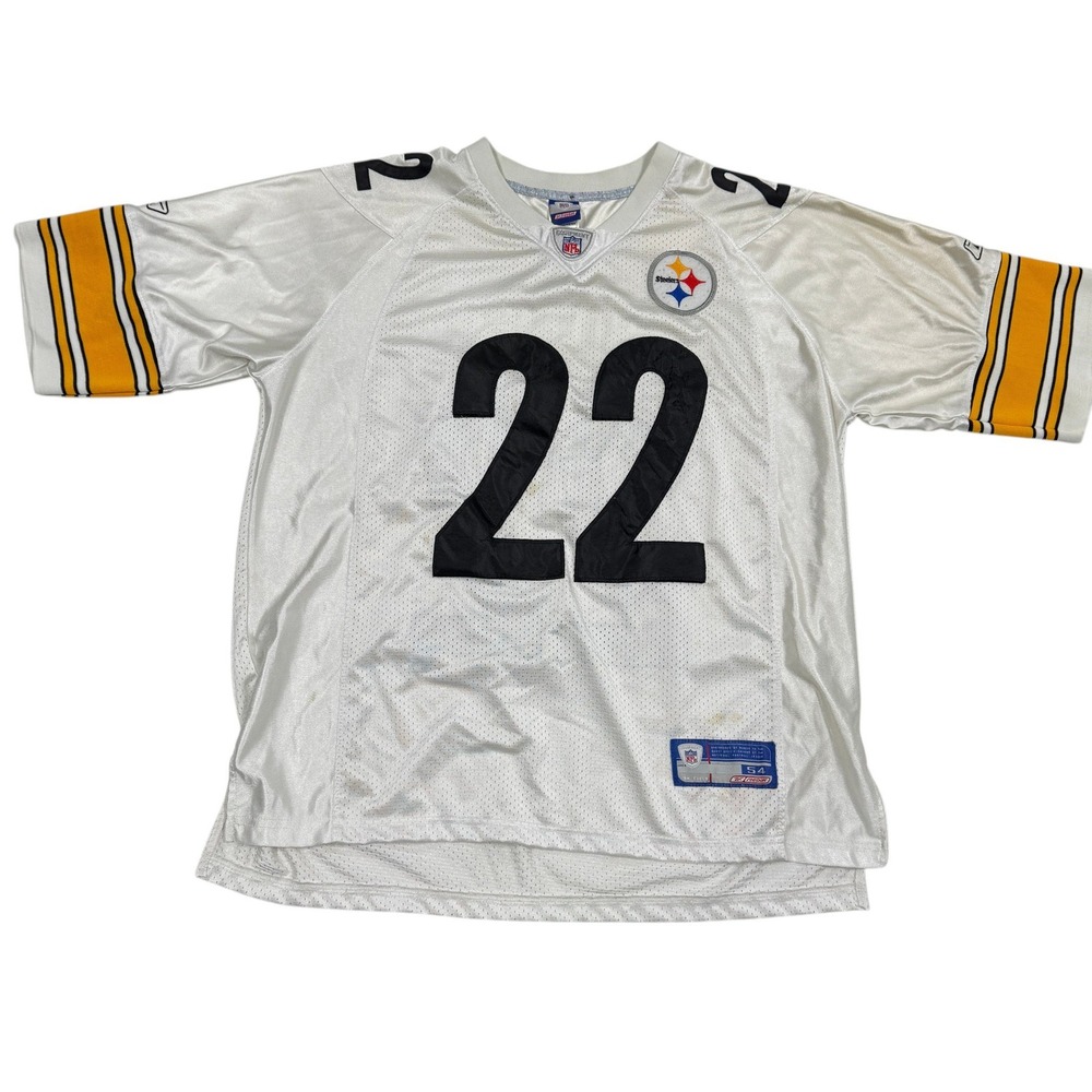 Reebok Pittsburgh Steelers Duce Staley 22 NFL Jersey White Mens 54